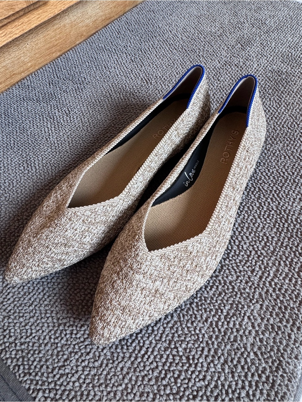 Rothy’s Point II- Dawn Tweed Size 10